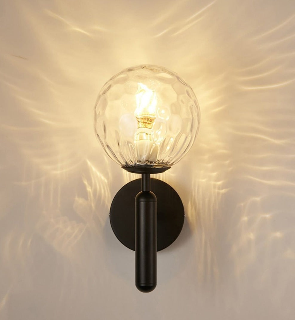 Moderne Glass Rund Vegglampe | Luvikno