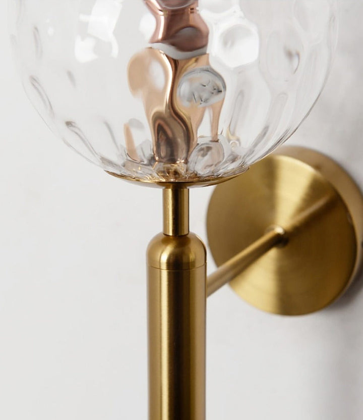 Moderne Glass Rund Vegglampe | Luvikno