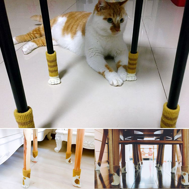 4Pcs Sklifrie Katt pote Møbelbein Deksel | Luvikno