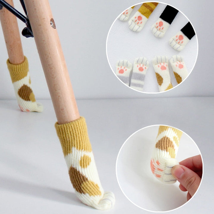 4Pcs Sklifrie Katt pote Møbelbein Deksel | Luvikno