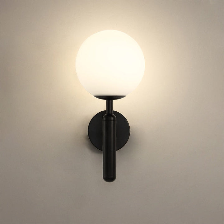 Moderne Glass Rund Vegglampe | Luvikno