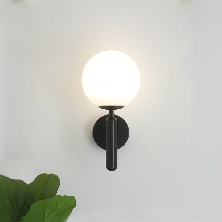 Moderne Glass Rund Vegglampe | Luvikno