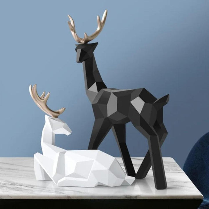 Geometrisk Hjort Utstillingsfigurine | Luvikno
