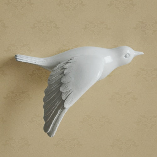 BirdSerenity - unik håndlaget veggkunst Luvikno