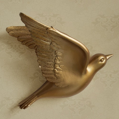 BirdSerenity - unik håndlaget veggkunst Luvikno
