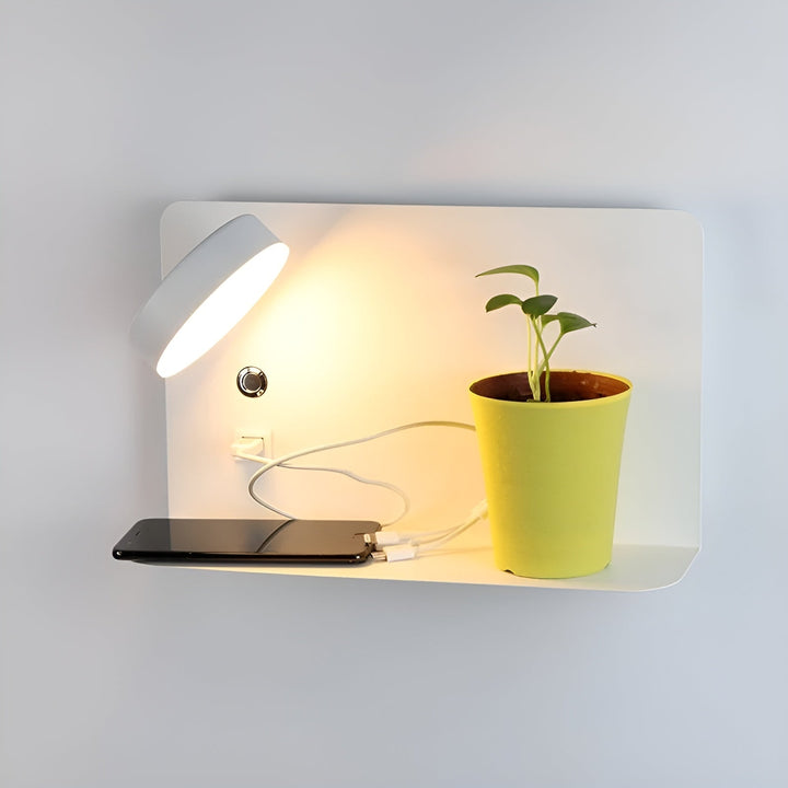 Luvikno | LumiCharge Vegglampe – Oppladbar Eleganse med USB LED-belysning for Luksuriøs Atmosfære
