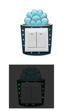 Luminous Cactus Socket Cover Sticker | Luvikno