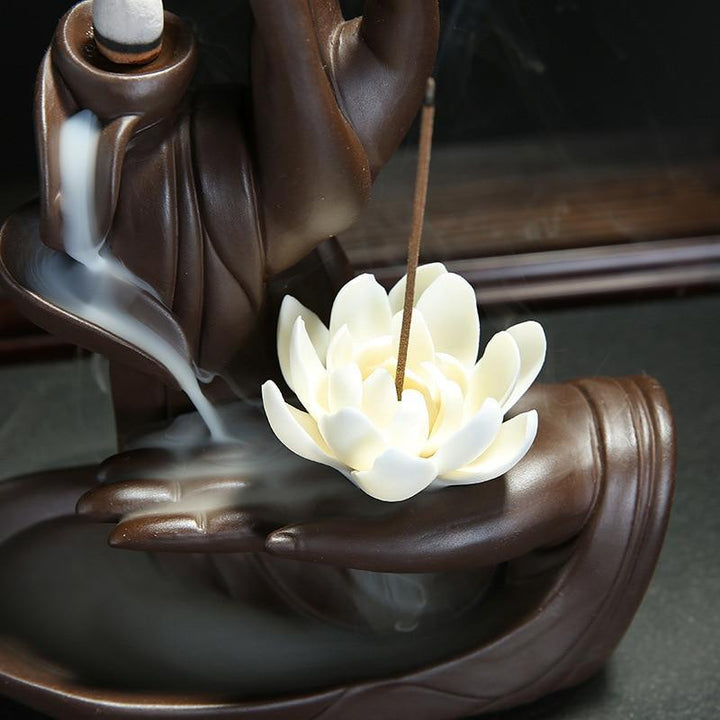 Buddha Hand Backflow Røkelsebrenner | Luvikno