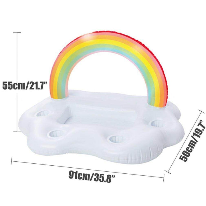 Regnbue Sky Inflatable Koppholder Festbøtte | Luvikno
