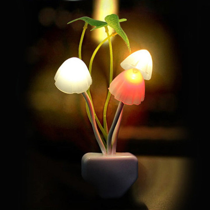 Fairy Colorful Mushroom Night Wall Lamp | Luvikno