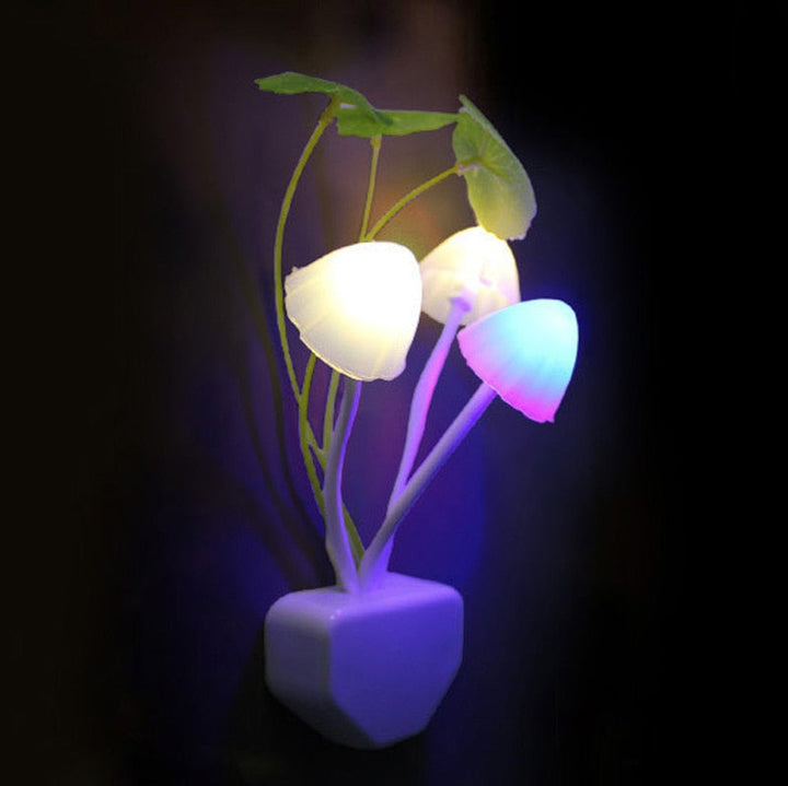 Fairy Colorful Mushroom Night Wall Lamp | Luvikno