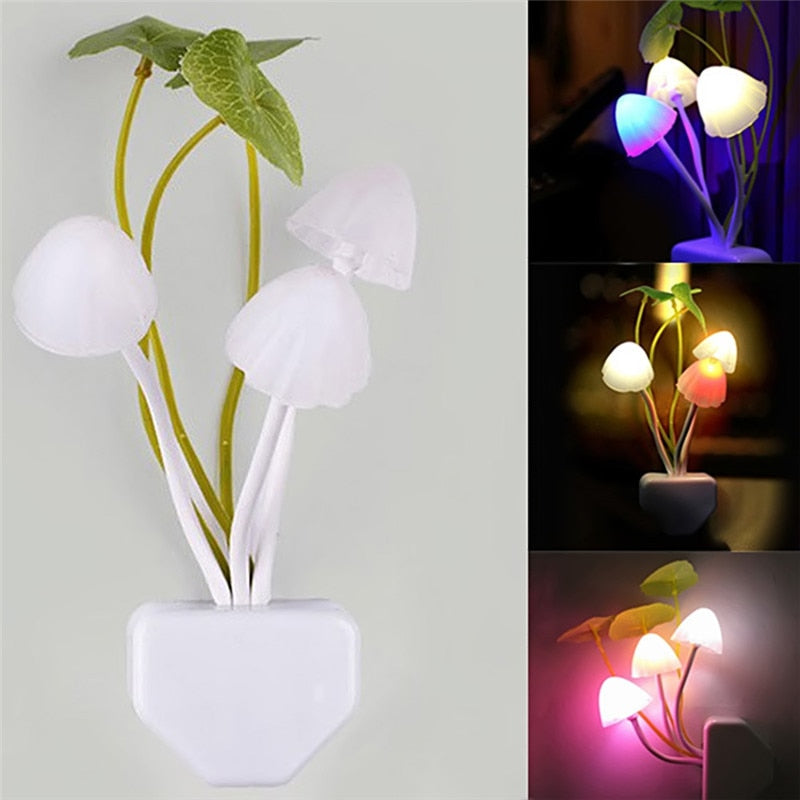Fairy Colorful Mushroom Night Wall Lamp | Luvikno
