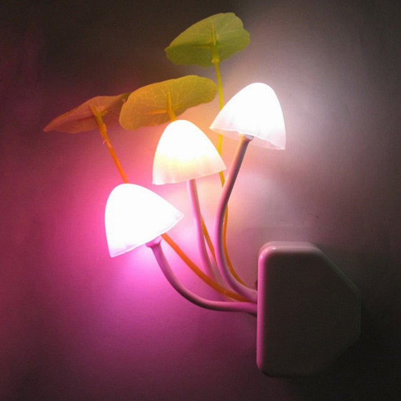 Fairy Colorful Mushroom Night Wall Lamp | Luvikno