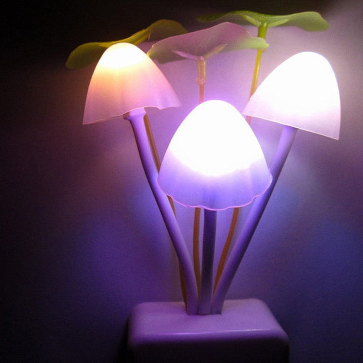 Fairy Colorful Mushroom Night Wall Lamp | Luvikno