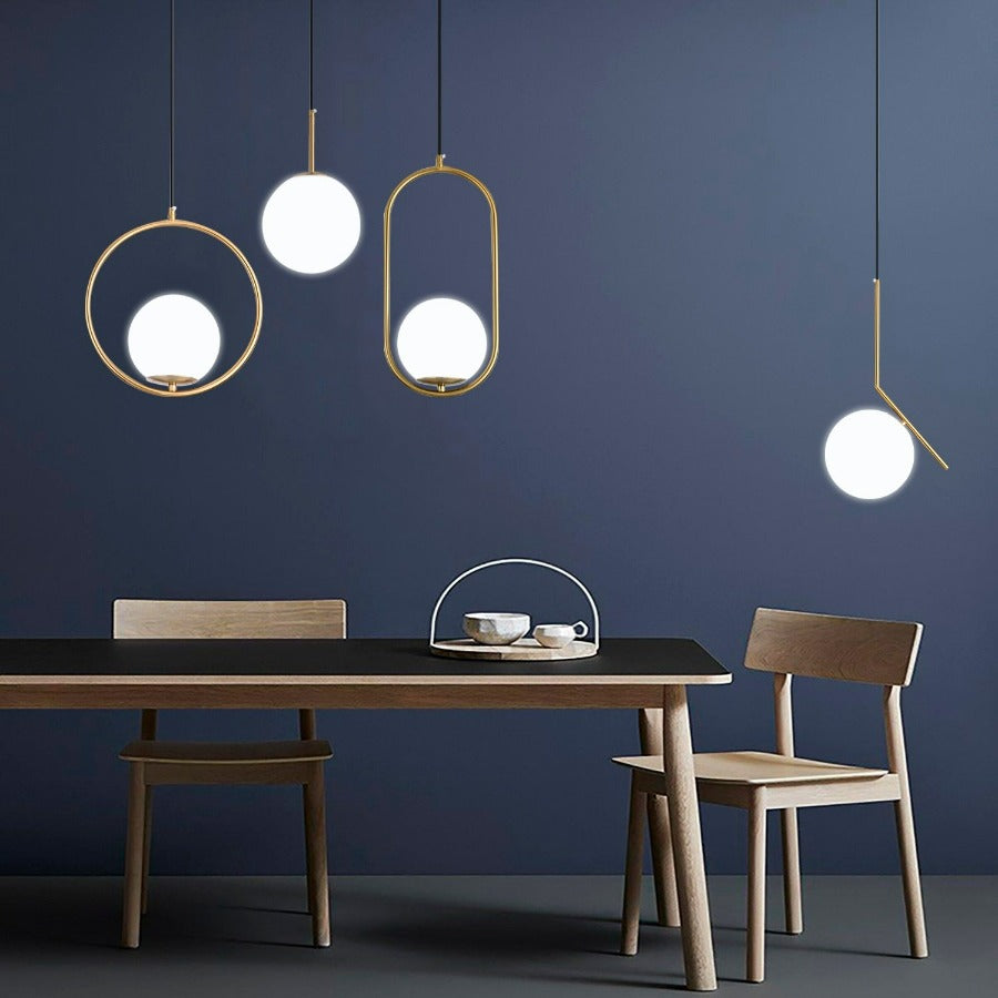 Nordic Glass Pendant Lamps | Luvikno