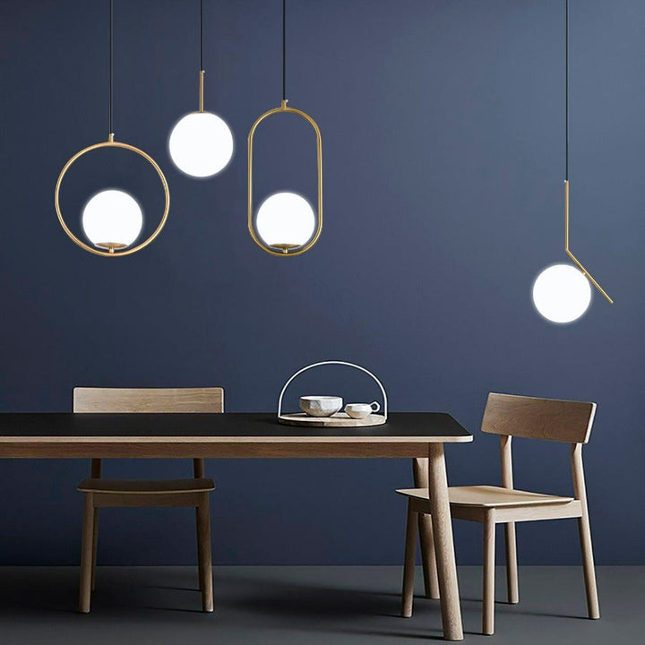 Nordic Glass Pendant Lamps | Luvikno