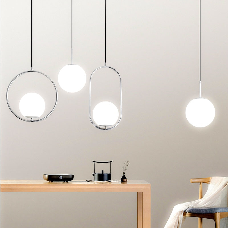 Nordic Glass Pendant Lamps | Luvikno