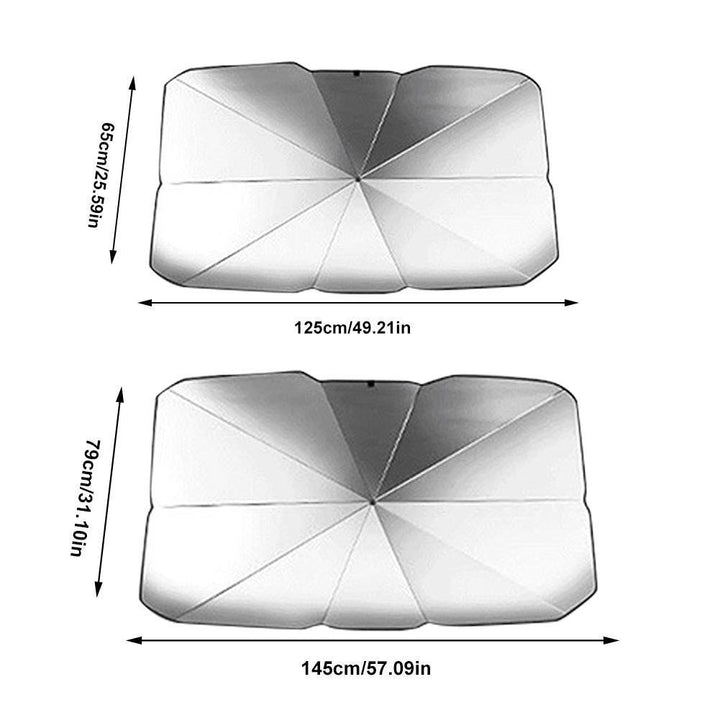 Foldbar Bil Sol Parasol | Luvikno