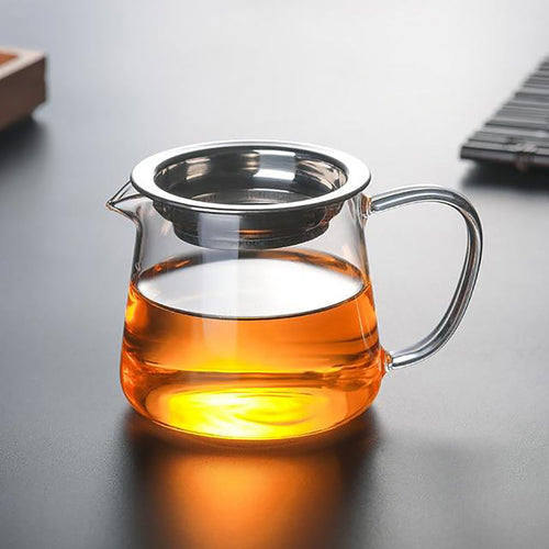 Enkelt kopp glass tekanne – Moderne løsbladste-maker | Luvikno