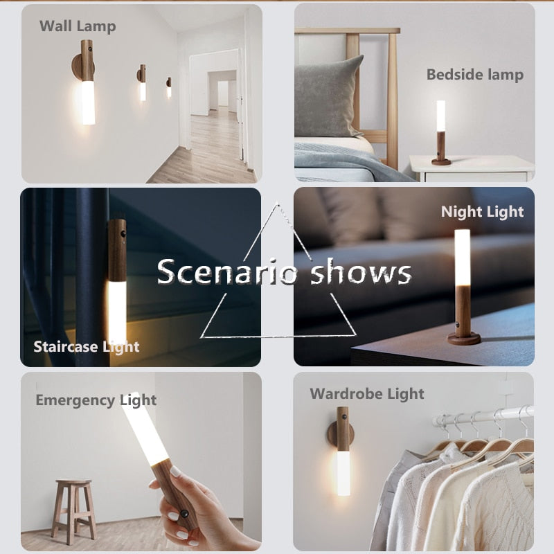 Trådlampe LED Smart Sensor Nattvegglampe | Luvikno