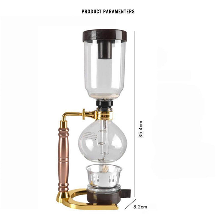 Elegant Glass Siphon Coffee Maker | Luvikno