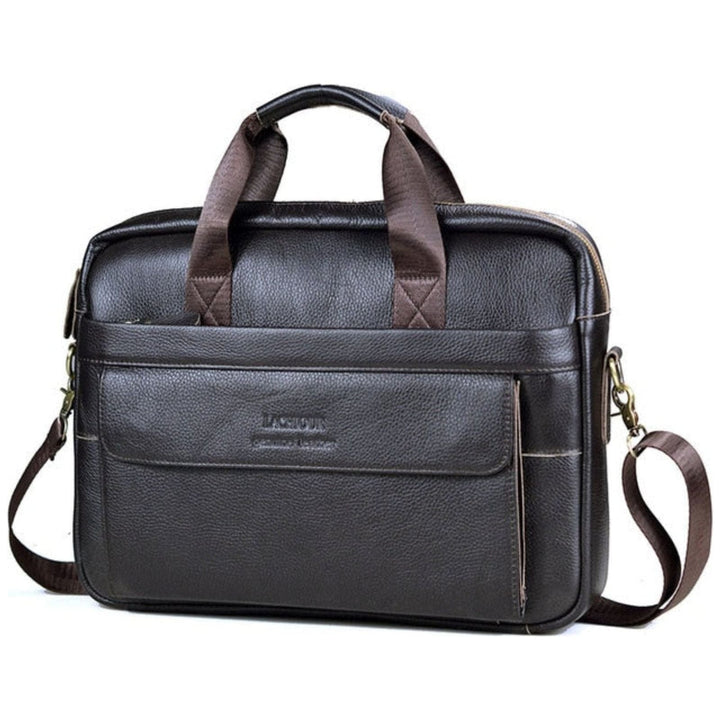Karsten Bag - Ekte Lær Laptop Forretnings Reise Bag | Luvikno