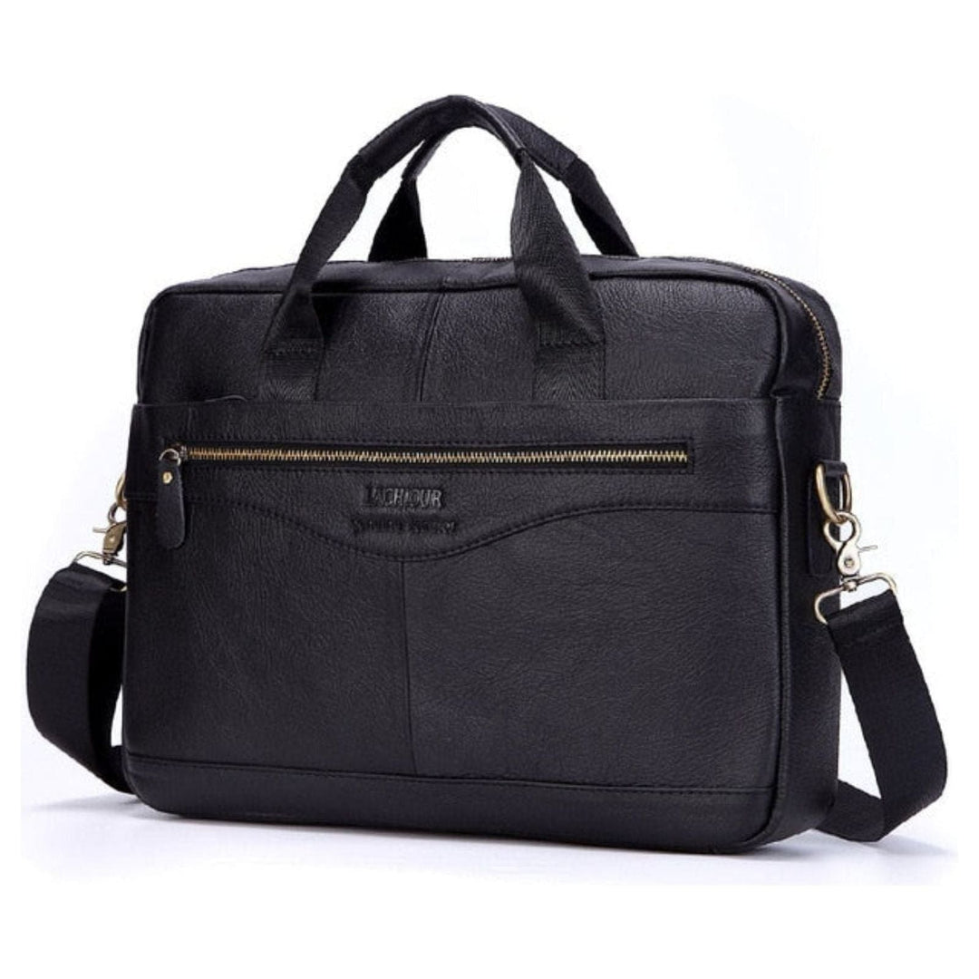 Karsten Bag - Ekte Lær Laptop Forretnings Reise Bag | Luvikno