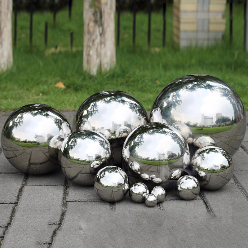 Rustfritt Stål Speilball Hage Dekor | Luvikno