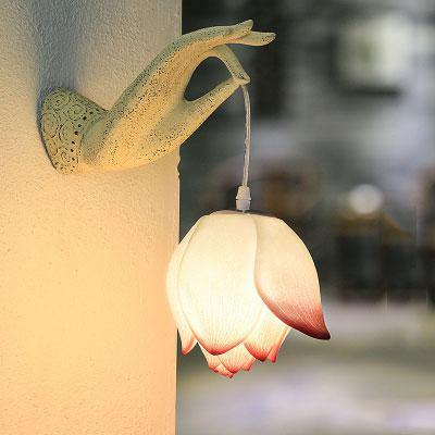 Moderne Kreativ Kinesisk Lotus Vegglampe | Luvikno