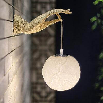 Moderne Kreativ Kinesisk Lotus Vegglampe | Luvikno