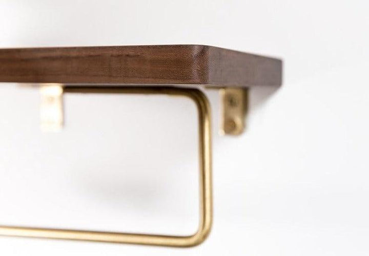 WoodNest - Stilig Tre Toalettpapirholder med Oppbevaring Luvikno