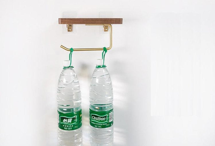 WoodNest - Stilig Tre Toalettpapirholder med Oppbevaring Luvikno