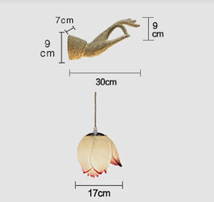 Moderne Kreativ Kinesisk Lotus Vegglampe | Luvikno