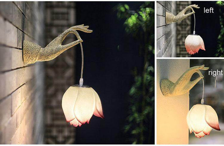 Moderne Kreativ Kinesisk Lotus Vegglampe | Luvikno