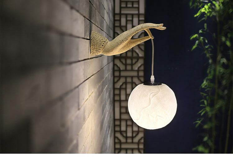 Moderne Kreativ Kinesisk Lotus Vegglampe | Luvikno