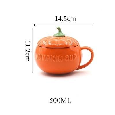Kreativ keramisk gresskarkrus kopp | Luvikno