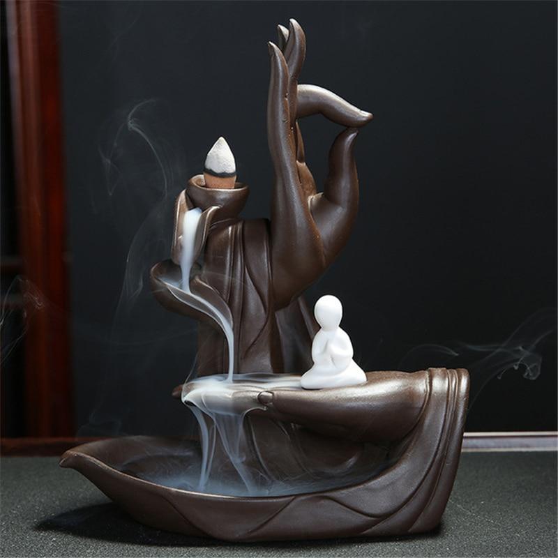 Buddha Hand Backflow Røkelsebrenner | Luvikno