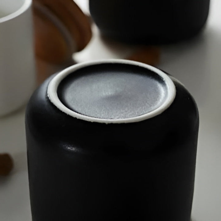 Keramisk oppbevaringsbeholder med bamb lokk – Naturlig design | Frisk oppbevaring for hjemmet | Luvikno