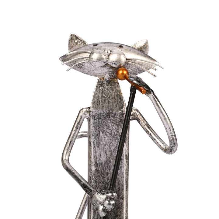 3 Mini Musiker Katter Moderne Skulptur | Luvikno
