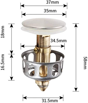 Basin Pop-Up Drain Filter | Luvikno