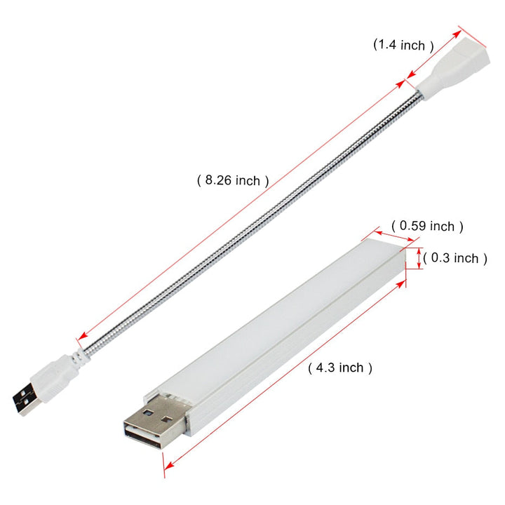 LED USB Plante Vekst Phyto Lampe | Luvikno
