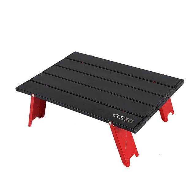Mini svart sammenleggbar utendørsbord | Luvikno