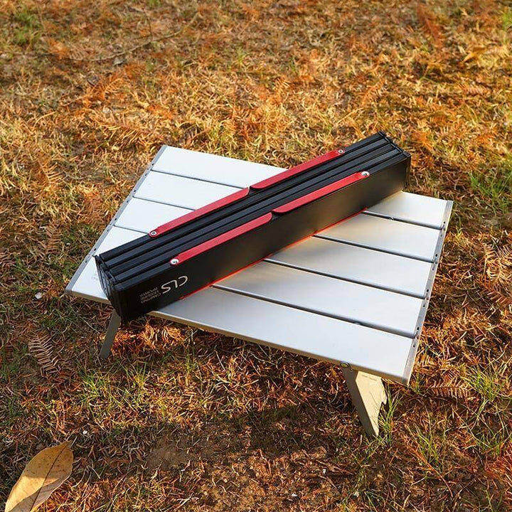 Mini svart sammenleggbar utendørsbord | Luvikno
