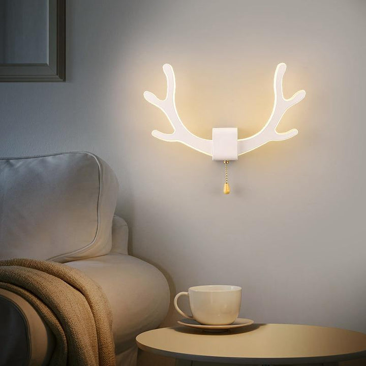 Kreativ hjort horn vegglampe med bevegelsessensor | Luvikno