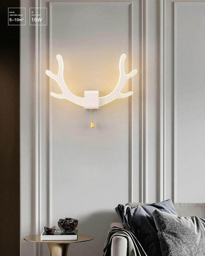 Kreativ hjort horn vegglampe med bevegelsessensor | Luvikno