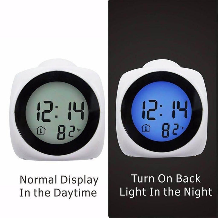 LCD-projeksjonsdisplay Digital vekkerklokke | Luvikno