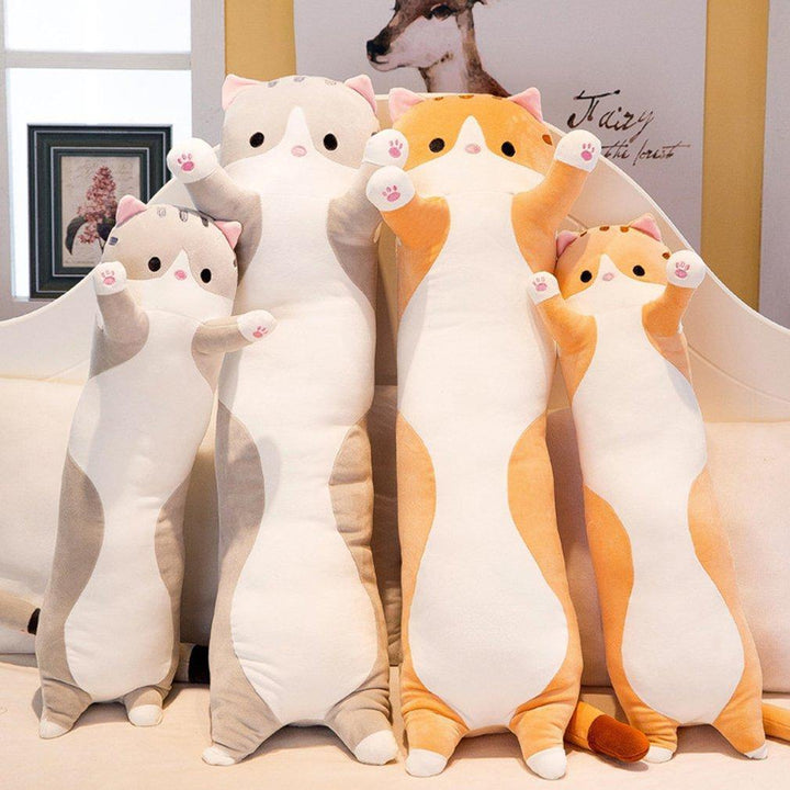 Søt katt myk lang katt plush pute | Luvikno