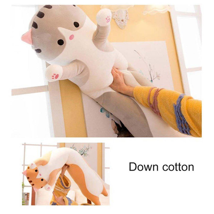 Søt katt myk lang katt plush pute | Luvikno