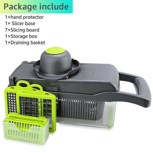 6 Luviknoader Grønnsak Frukt Skjærer med Boks | Luvikno