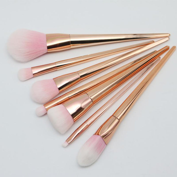 Rose Gold Kontur Makeup Pinsel - 7 Dels Sett | Luvikno